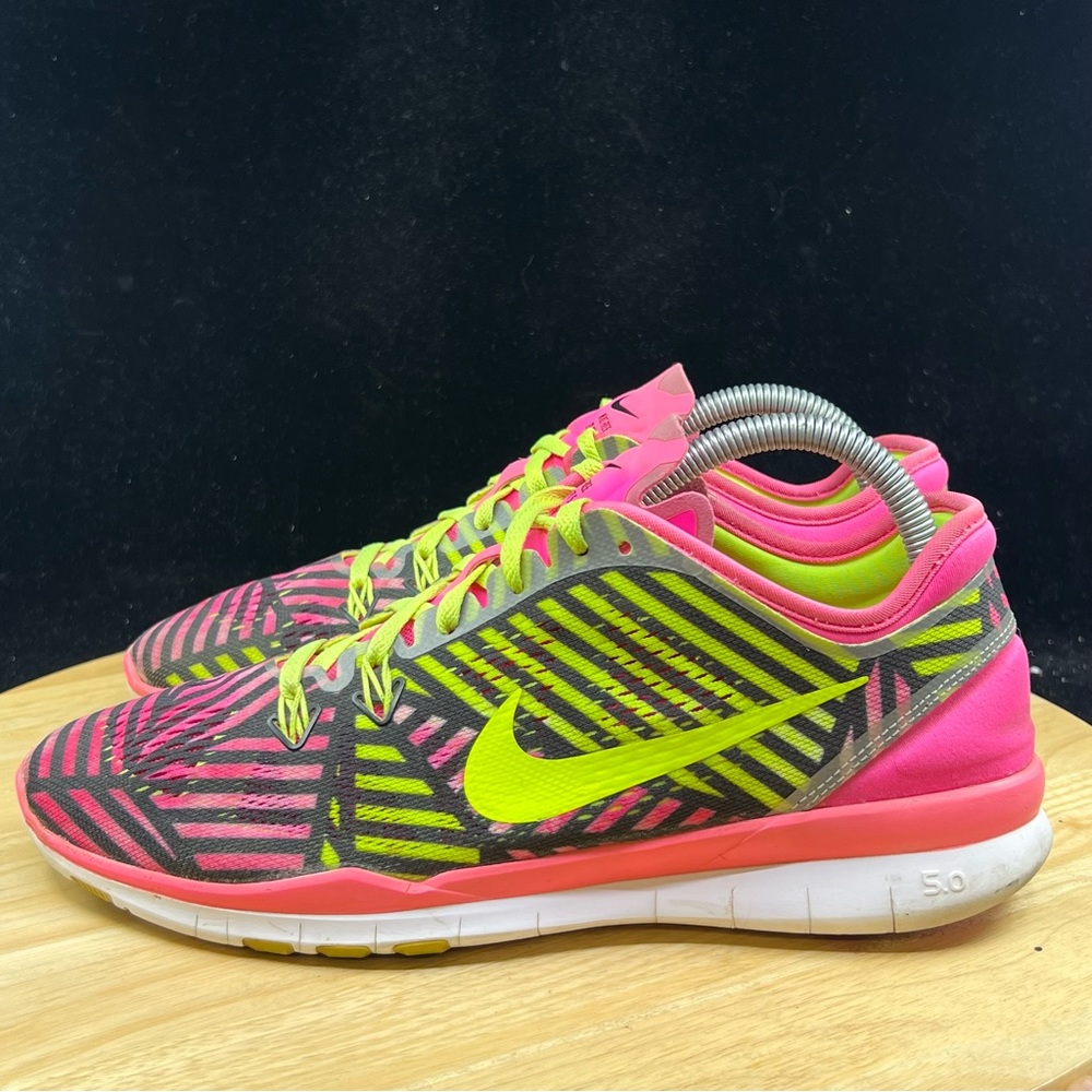 Nike Free 5.0 TR Fit 5 Women's Size 8.5 Pink Neon Running Shoes 704695-600 - Picture 7 of 10